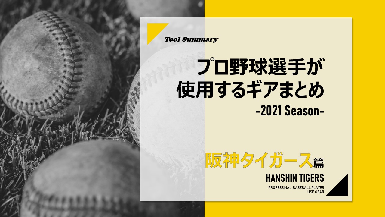 21年ver 阪神タイガースの選手が使用する道具一覧 道具まとめ バックネット裏から見る野球